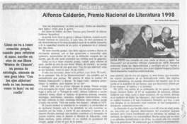 Alfonso Calderón , Premio Nacional Literatura 1998