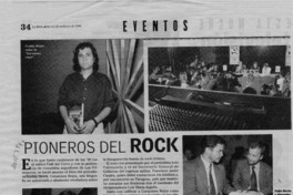 Pioneros del rock  [artículo] Rafael Valle.