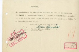 [Carta] 1941 mayo 14, Santiago, Chile [a] Biblioteca Nacional de Chile  [manuscrito] Eugenio Pereira Salas.