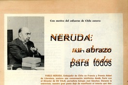 Neruda un abrazo para todos. [artículo] :