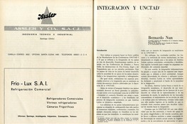 Integración y UNCTAD  [artículo] Bernardo Nun.