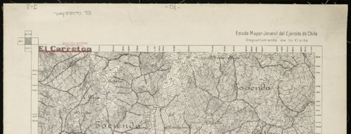 El Carretón  [material cartográfico] Estado Mayor Jeneral del Ejército de Chile. Departamento de la Carta.