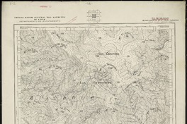 El Morado Departamentos de La Ligua y Putaendo [material cartográfico] : Estado Mayor Jeneral del Ejército de Chile. Departamento de Levantamiento.