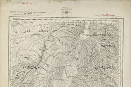 El Ñilhue Departamento de Putaendo [material cartográfico] : Estado Mayor Jeneral del Ejército de Chile. Departamento de Levantamiento.