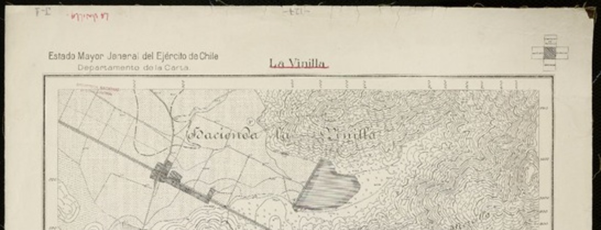 La Vinilla  [material cartográfico] Estado Mayor Jeneral del Ejército de Chile. Departamento de la Carta.