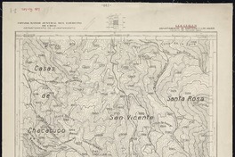 Los Quilos Departamentos de Santiago y Los Andes [material cartográfico] : Estado Mayor Jeneral del Ejército de Chile. Departamento de Levantamiento.