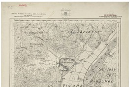 Putaendo Departamentos de Putaendo i Ligua [material cartográfico] : Estado Mayor Jeneral del Ejército de Chile. Departamento de Levantamiento.