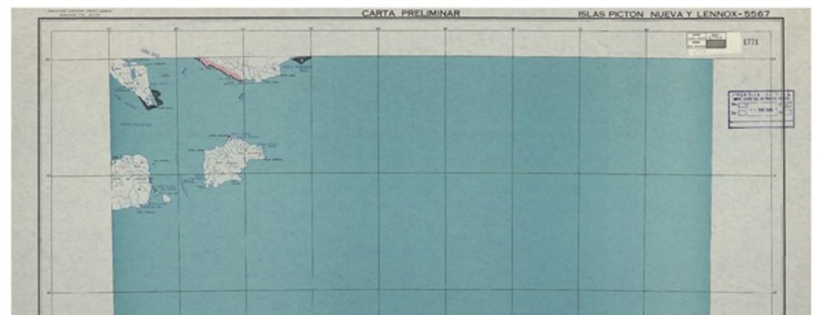 Isla Picton Nueva y Lennox 5567 : carta preliminar [material cartográfico] : Instituto Geográfico Militar de Chile.
