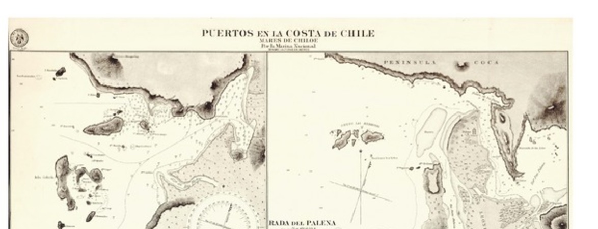 Puertos en la Costa de Chile mares de Chiloé