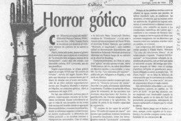 Horror gótico  [artículo] Hernán Soto.