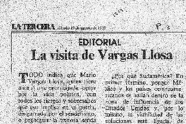 La Visita de Vargas LLosa.
