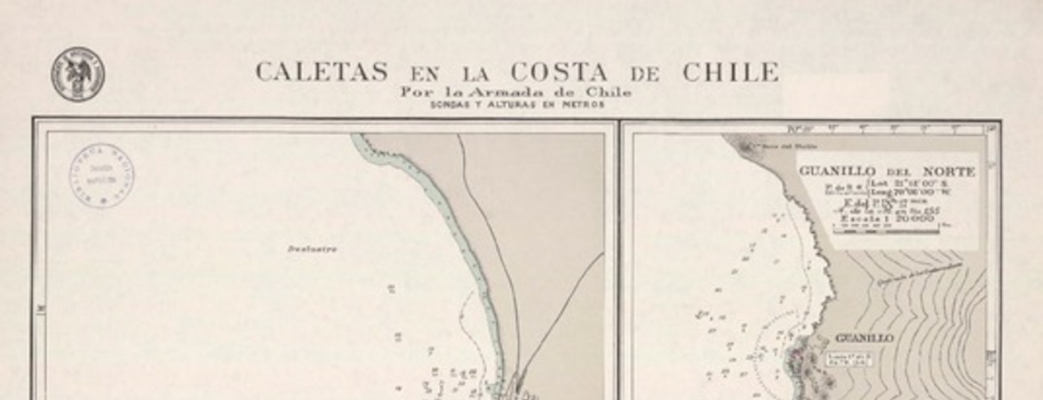 Caletas en la costa de Chile  [material cartográfico] por la Armada de Chile.