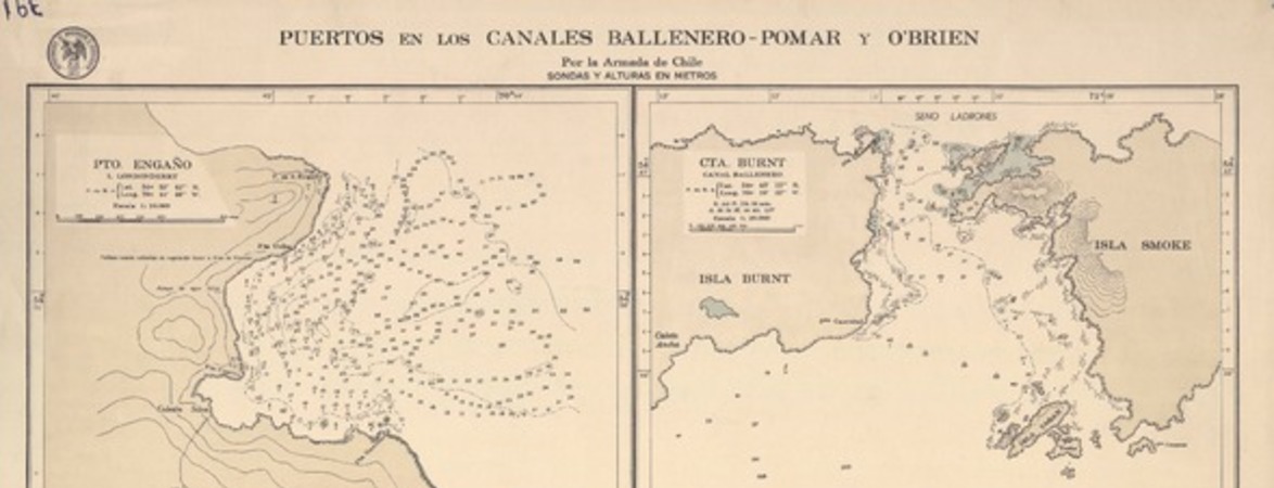 Puertos en los canales Ballenero, Pomar y O'Brien