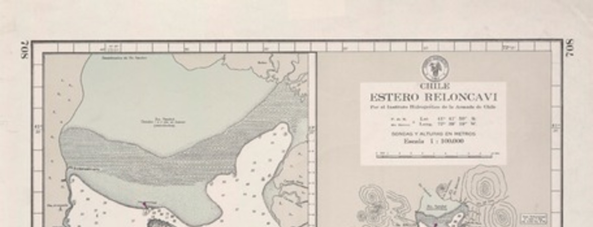 Estero Reloncaví  [material cartográfico] por el Instituto Hidrográfico de la Armada de Chile.