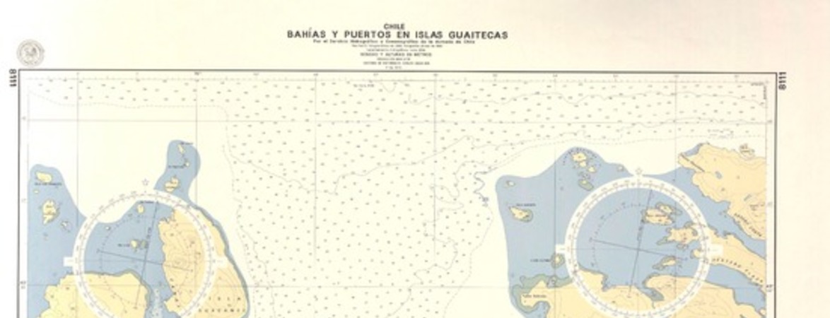 Chile, bahías y puertos en Islas Guaitecas