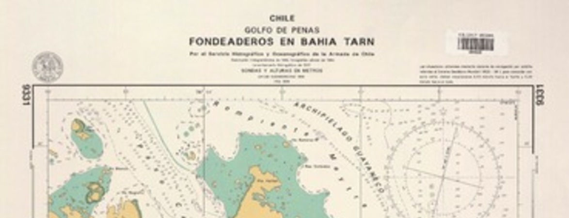 Chile, Golfo de Penas fondeaderos en Bahía Tarn
