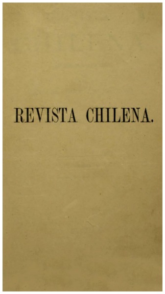 Revista chilena (Santiago, Chile : 1875)