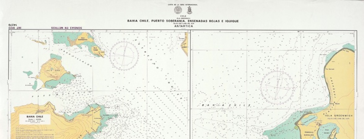 Bahía Chile, Puerto Soberanía y Ensenada Rojas e Iquique Territorio Chileno Antártico.