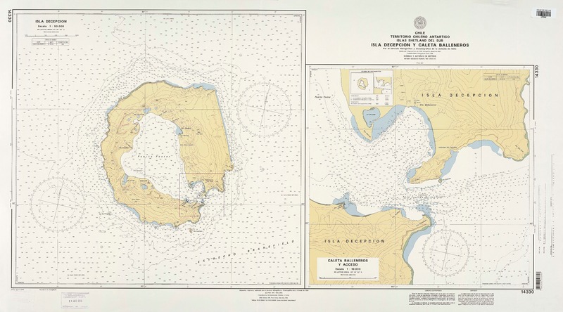 Territorio Chileno Antártico Islas Shetland del Sur Isla Decepción y Caleta Balleneros