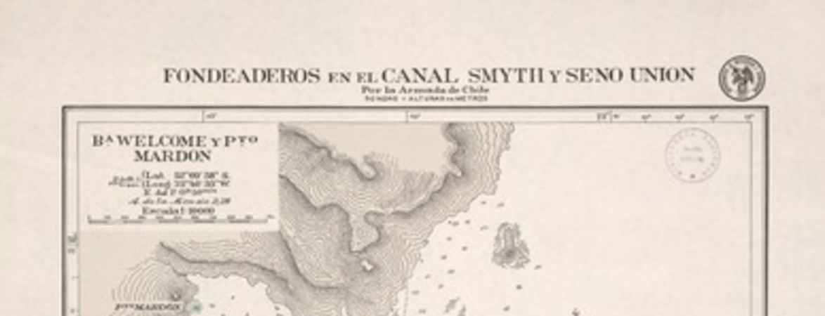 Fondeaderos en el Canal Smyth y Seno Unión