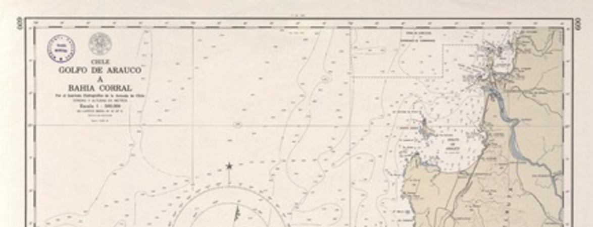 Golfo de Arauco a Bahía Corral  [material cartográfico] por el Instituto Hidrográfico de la Armada de Chile.