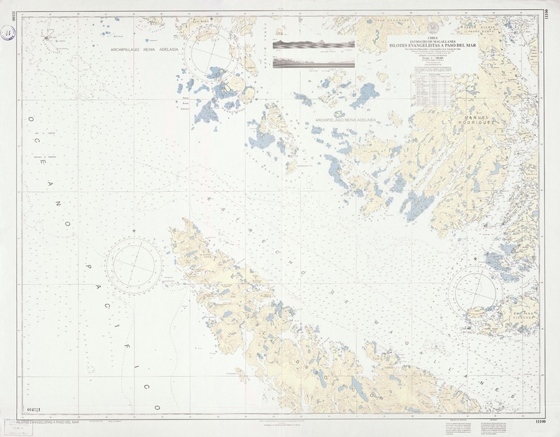 Islotes Evangelistas a Paso del Mar Estrecho de Magallanes [material cartográfico] : por el Servicio Hidrográfico y Oceanográfico de la Armada de Chile.