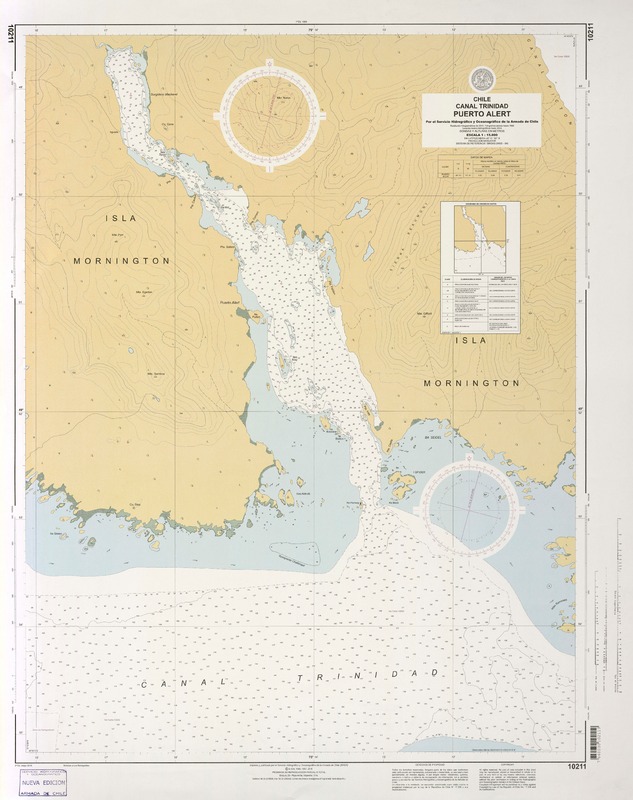 Chile, Canal Trinidad Puerto Alert  [material cartográfico] por el Servicio Hidrográfico y Oceanográfico de la Armada de Chile.