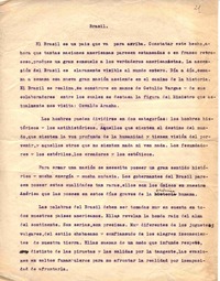 Brasil  [manuscrito] Vicente Huidobro.