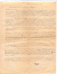[Carta], 1932 jun. 10 Paris, Francia <a> María Luisa Fernández, Chile  [manuscrito] Vicente Huidobro.