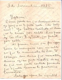[Carta], 1926 nov. 3 Santiago, Chile <a>, Vicente Huidobro, Chile