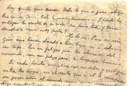 [Carta, fragmento], 193-? Europa <a un familiar> Chile  [manuscrito] Vicente Huidobro.