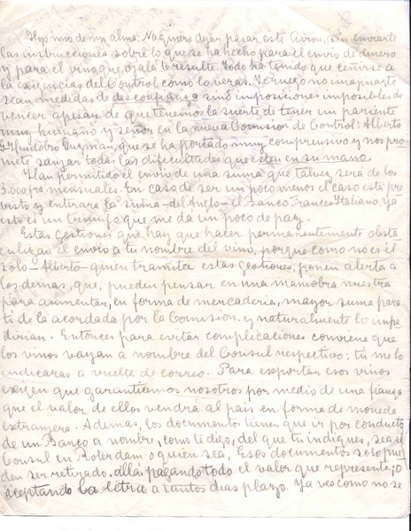 [Carta, 193-?] Chile <a> Vicente Huidobro, Paris, Francia