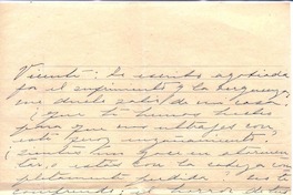 [Carta], 1947 nov. 20 Chile [a] Vicente Huidobro, Europa  [manuscrito] Mercedes García-Huidobro.