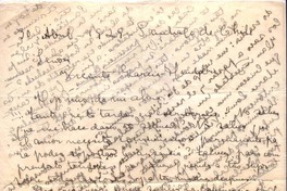[Carta], 1929 feb. 8 Santiago, Chile <a> Vicente Huidobro, Paris, Francia