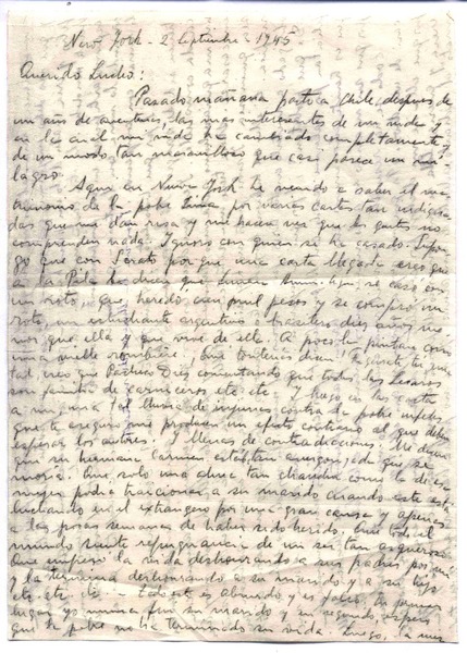 [Carta], 1945 sept. 2 Nueva York, Estados Unidos <a> Luis Vargas Rosas, Chile