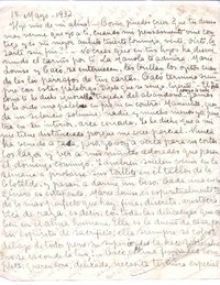 [Carta], 1931 mayo 18 Chile <a> Vicente Huidobro, Paris, Francia