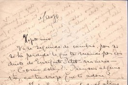 [Carta], 1932 mayo Chile <a> Vicente Huidobro, Paris, Francia
