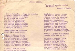 España eterna  [manuscrito] Oscar Castro.