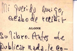 [Carta], 1945 ene. 2 Santiago, Chile <a> Oscar Castro