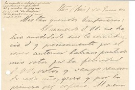 [Carta] 1916 ene. 10, Eten, Perú [a] Pedro Prado