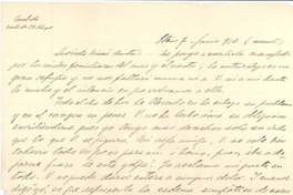 [Carta] 1910 jun. 7 Eten, Perú [a] Anita vda. de Jordán
