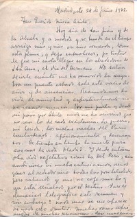 [Carta] 1922 jun. 24, Madrid, España [a] Anita vda. de Jordán