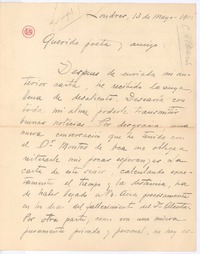 [Carta], 1902 may. 13 Londres, Inglaterra <a> Rubén Darío