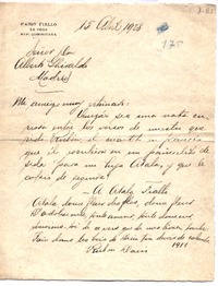 [Carta], 1928 abril 15 Rep. Dominicana <a> Alberto Ghiraldo