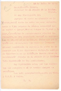 [Carta], 1911 jun. 20 La Habana, Cuba <a> Nicolás Rivero