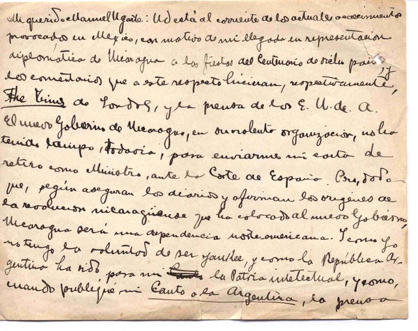 [Carta], c.1898 Argentina? <a> Manuel Ugarte