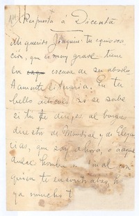 [Carta], c.1900 Europa <a> Joaquín Dicenta