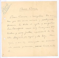 [Carta], c.1900 Europa <a> Aurora Cáceres