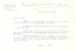 [Carta], 1911 jul. 28 Paris, Francia <a> Fabio Fiallo
