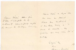[Carta entre 1900 y 1916] Francia? <a> Rubén Darío
